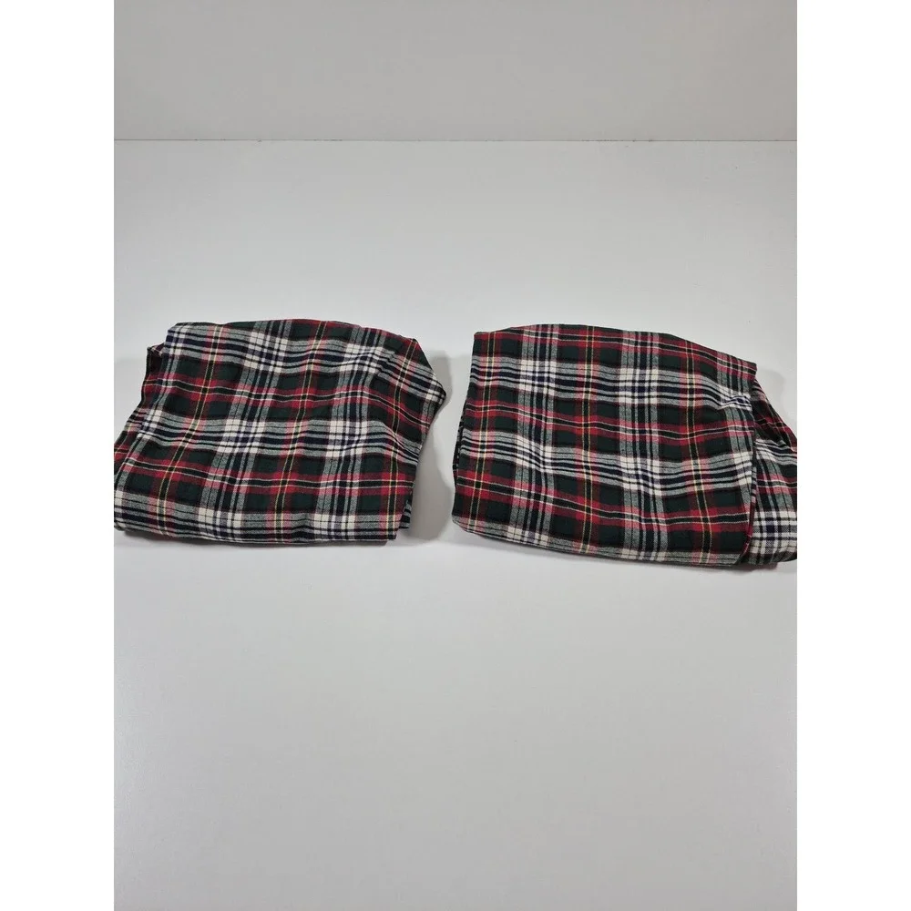 Polo Ralph Lauren Pajama Pants Mens L Green Plaid Flannel Sleepwear Drawstring
